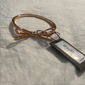 Kate Spade Rose Gold Bow Bangle - new with tags!